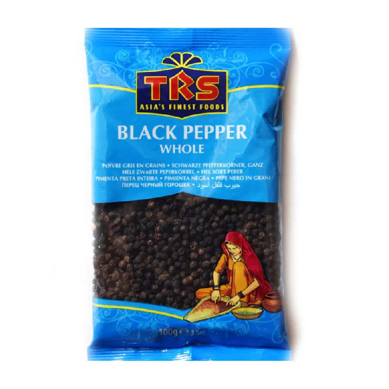 TRS Black Pepper Whole 100gm [20 X 100gm]