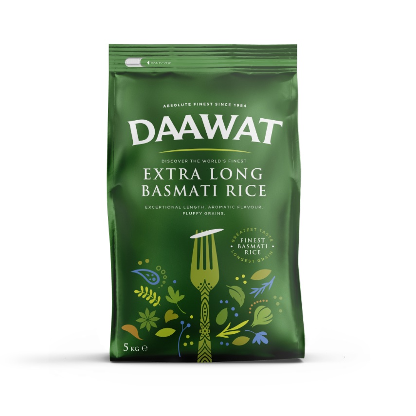 Daawat Extra long Basmati Rice 5 kg [1 X 5Kg]