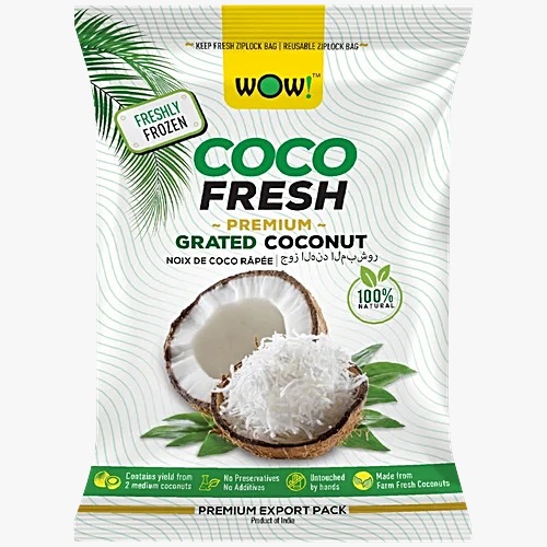 Wow Grated Coconut [ 24 Pkts X 340 Gm ]