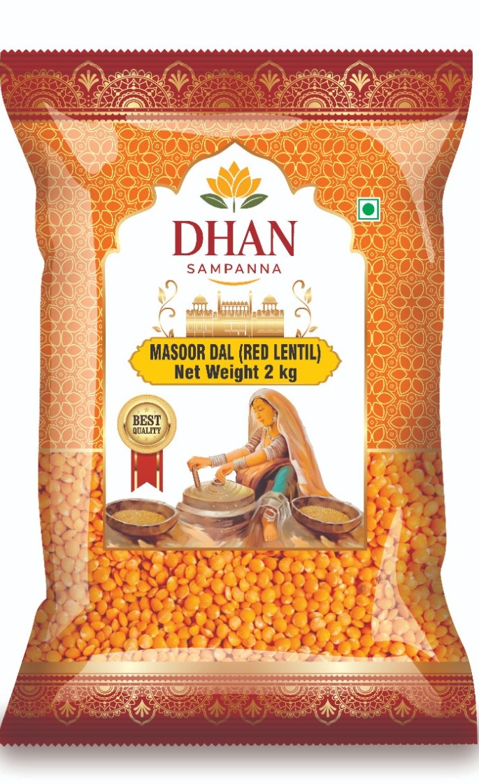 DS Masoor Dal (Red Lentil) 2Kg - [6 X 2 Kg]