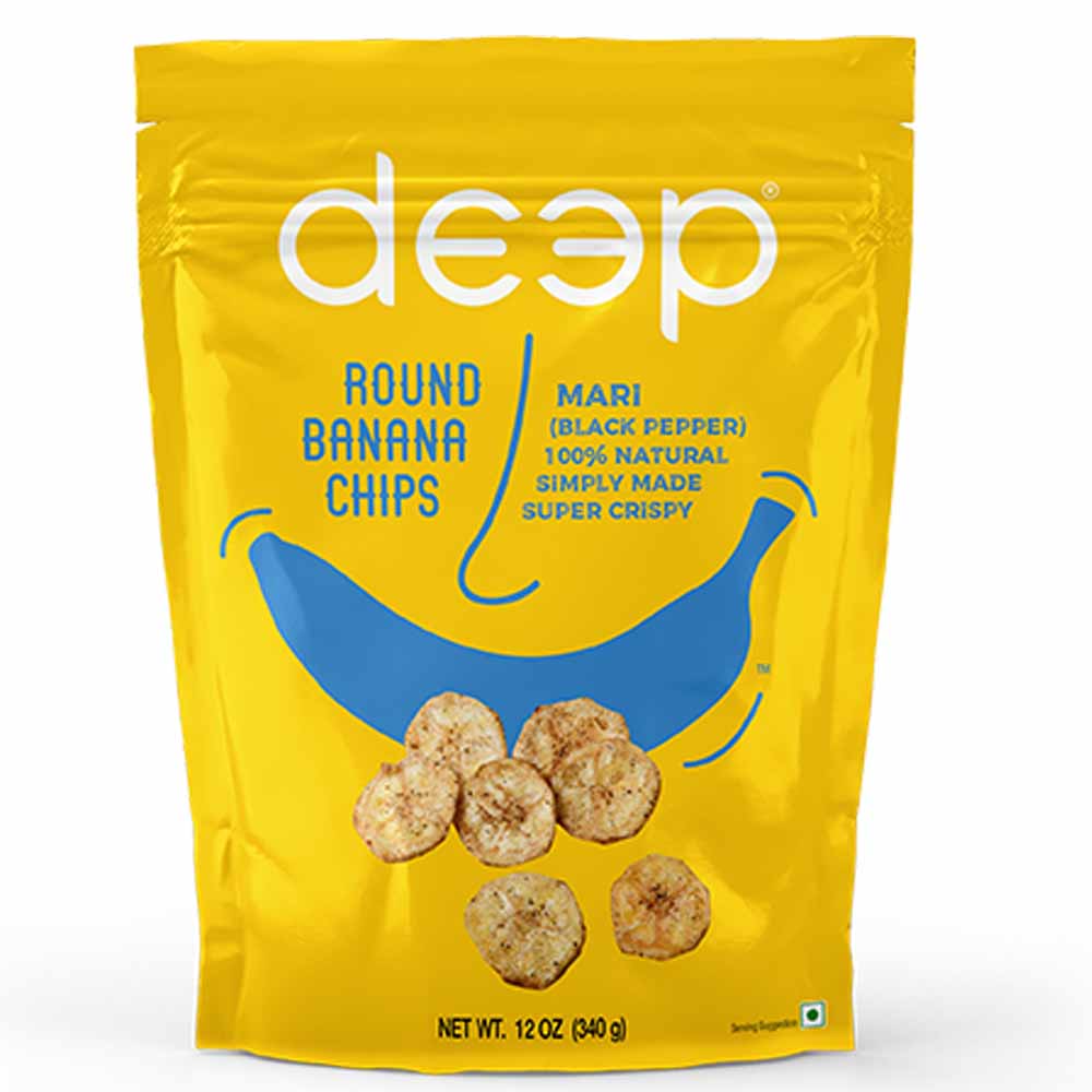 DEEP BANANA CHIPS ROUND - MARI [340 gm X 15 Pack]