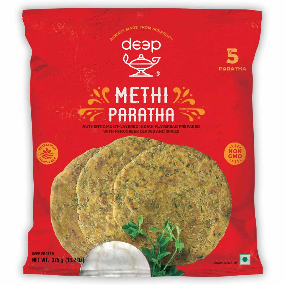 DEEP FRZ METHI PARATHA [ 375 gm X 24 ]