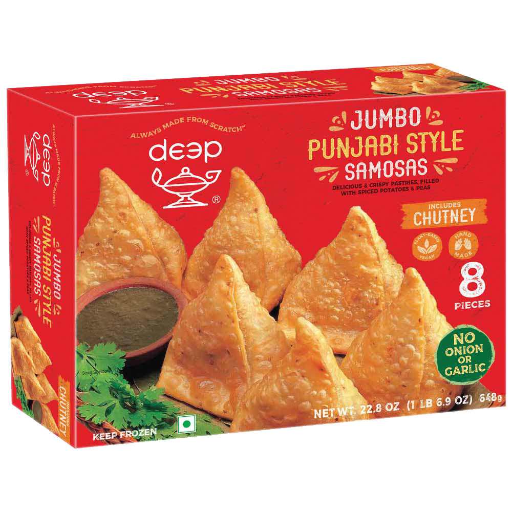 DEEP FRZ PUNJABI SAMOSA WITH CHUTNEY[ 648 gm X 08 ]