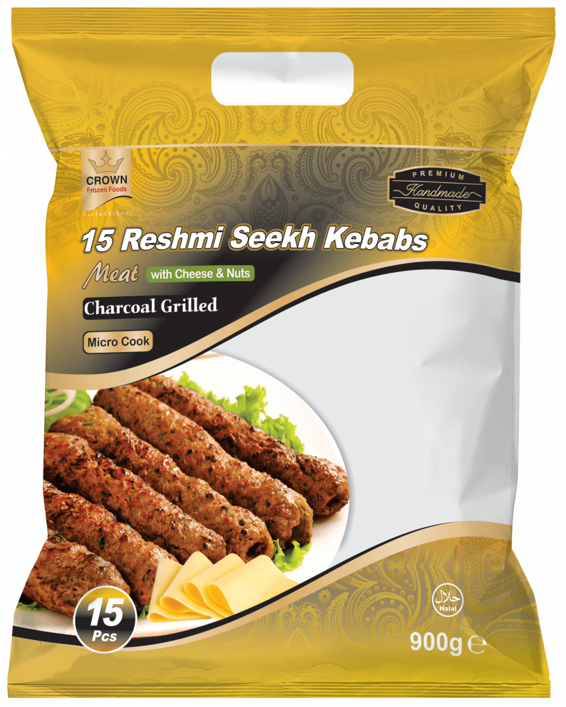 CROWN Reshmi meat kebab - 15 Pcs x 10 pkt 1 kg