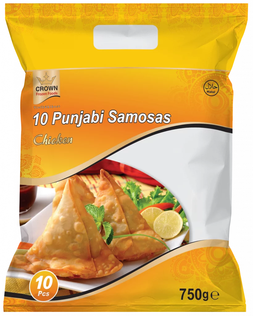 CROWN Samosa Chicken - 50pcs x 6 Pkts 1750 gm